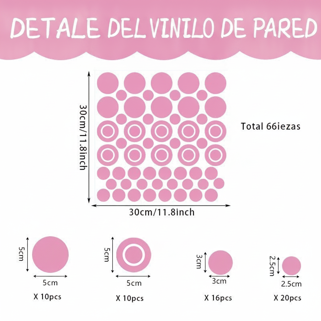Stickers decorativos PVC para pared cuarto infantil - 9