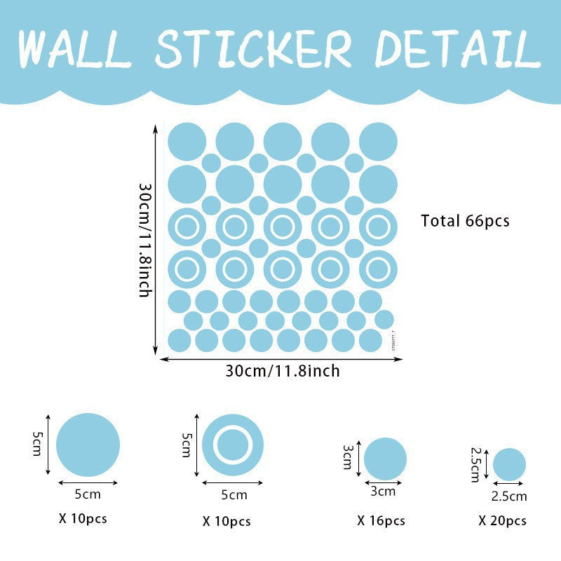 Stickers decorativos PVC para pared cuarto infantil