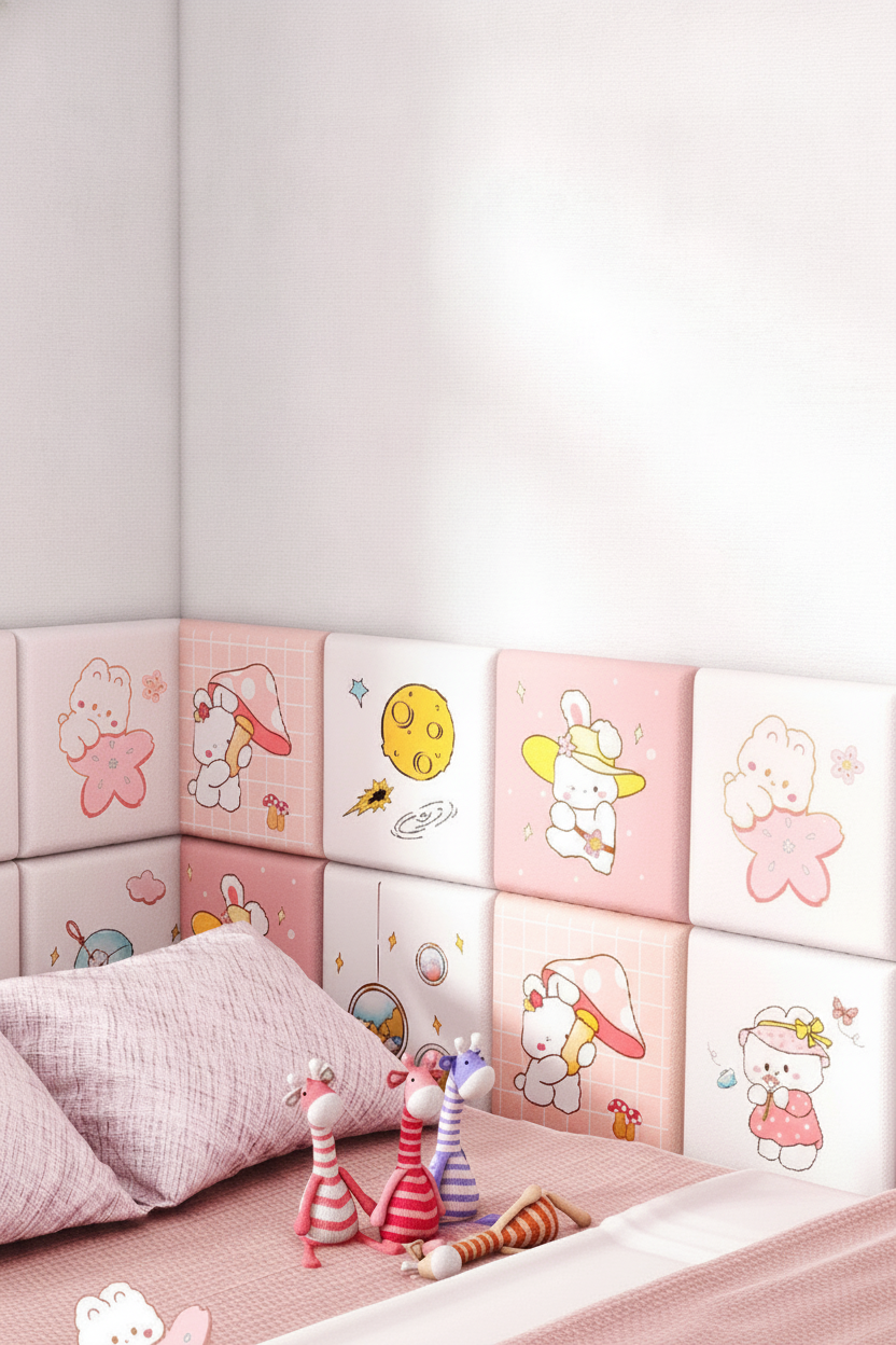 Protector de pared acolchado para bebé 34×34 cm - 14