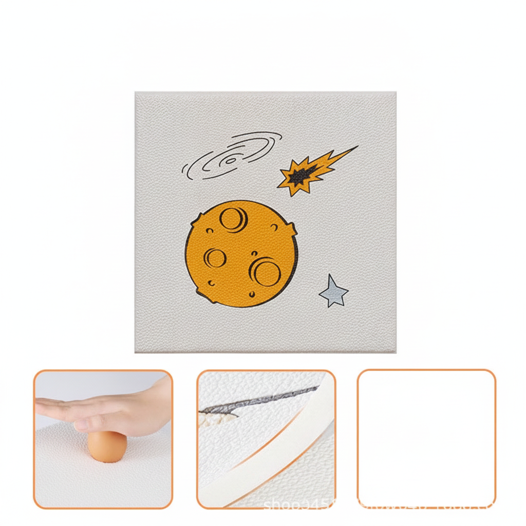 Protector de pared acolchado para bebé 34×34 cm - 10