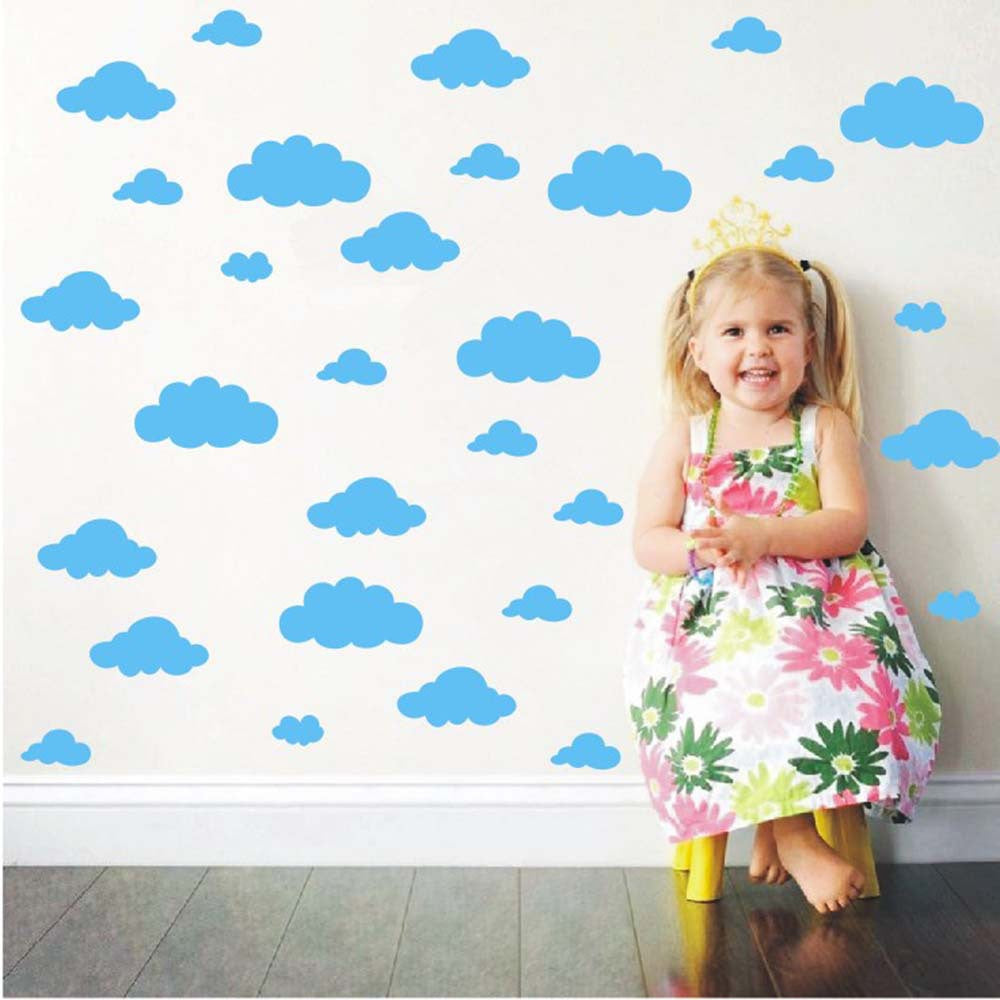Stickers de nubes autoadheribles set 48 piezas - 3