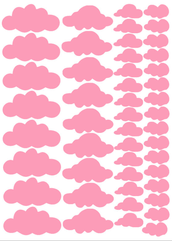 Stickers de nubes autoadheribles set 48 piezas