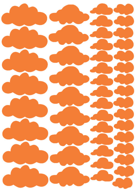 Stickers de nubes autoadheribles set 48 piezas