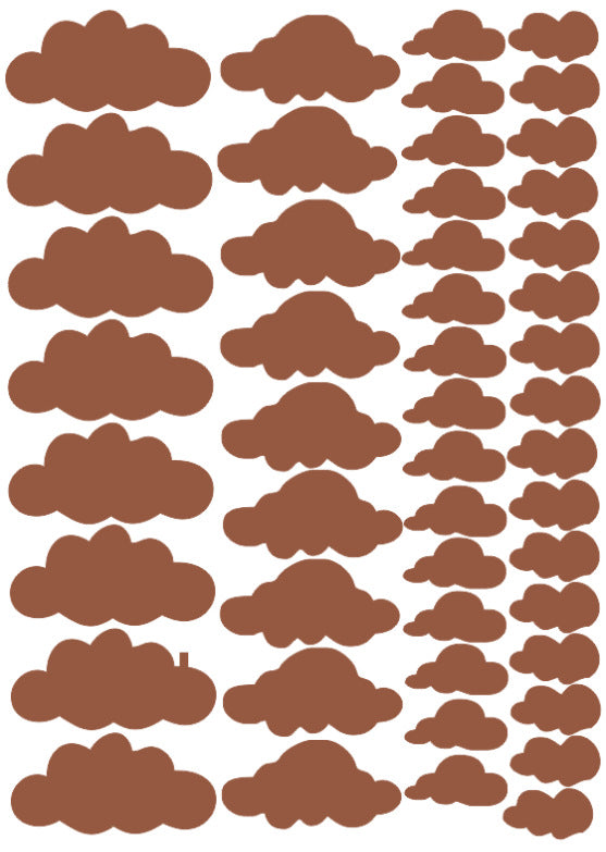 Stickers de nubes autoadheribles set 48 piezas