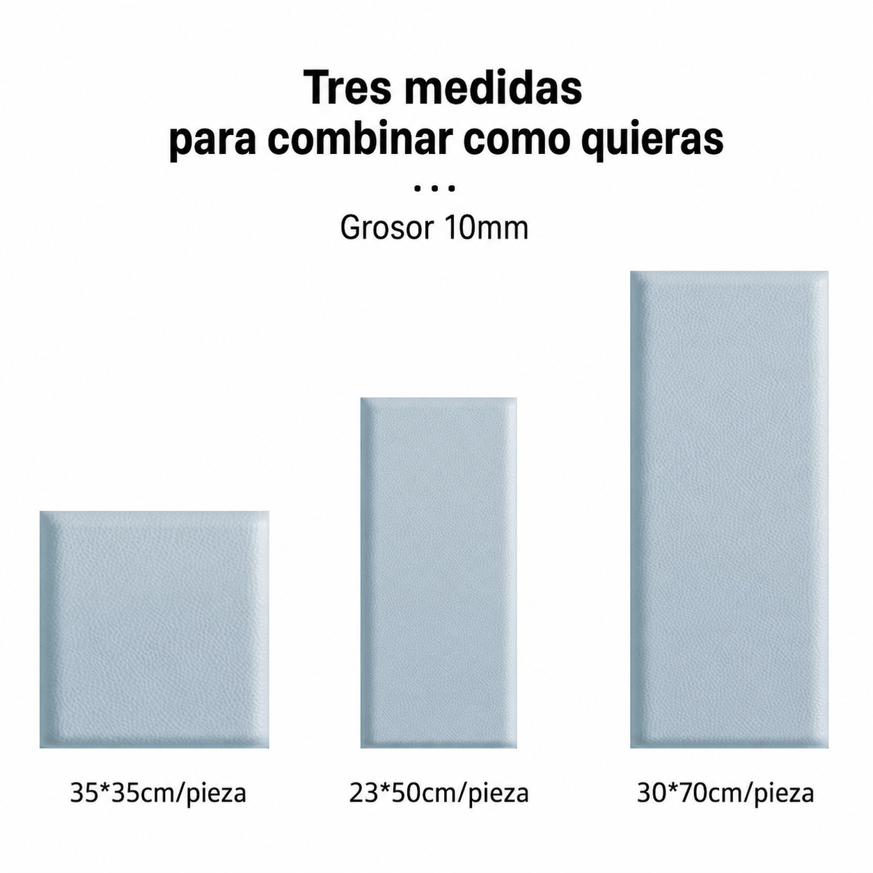Panel Acolchado Autoadhesivo Antigolpes para Pared - 6