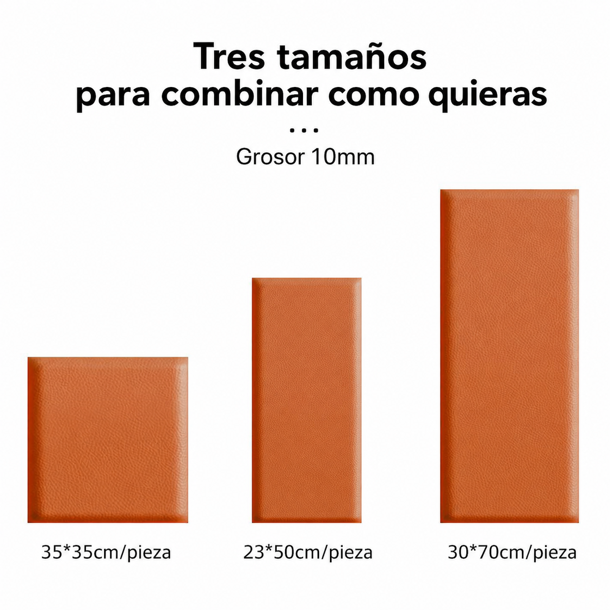 Panel Acolchado Autoadhesivo Antigolpes para Pared - 9