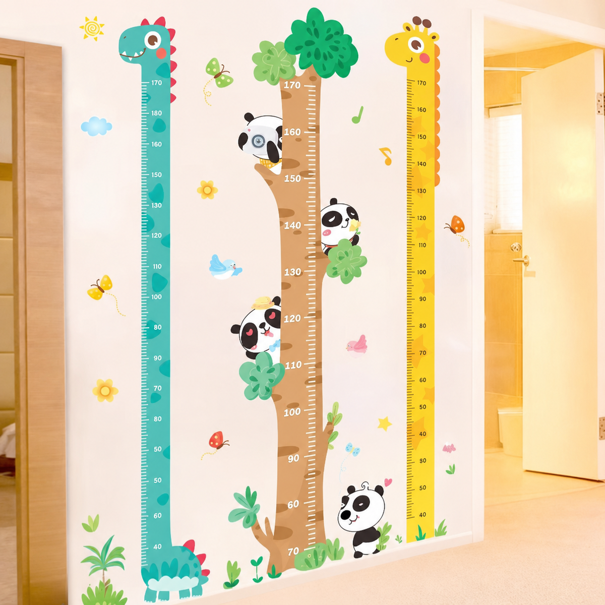 Regla de altura infantil sticker decorativo para pared - 1