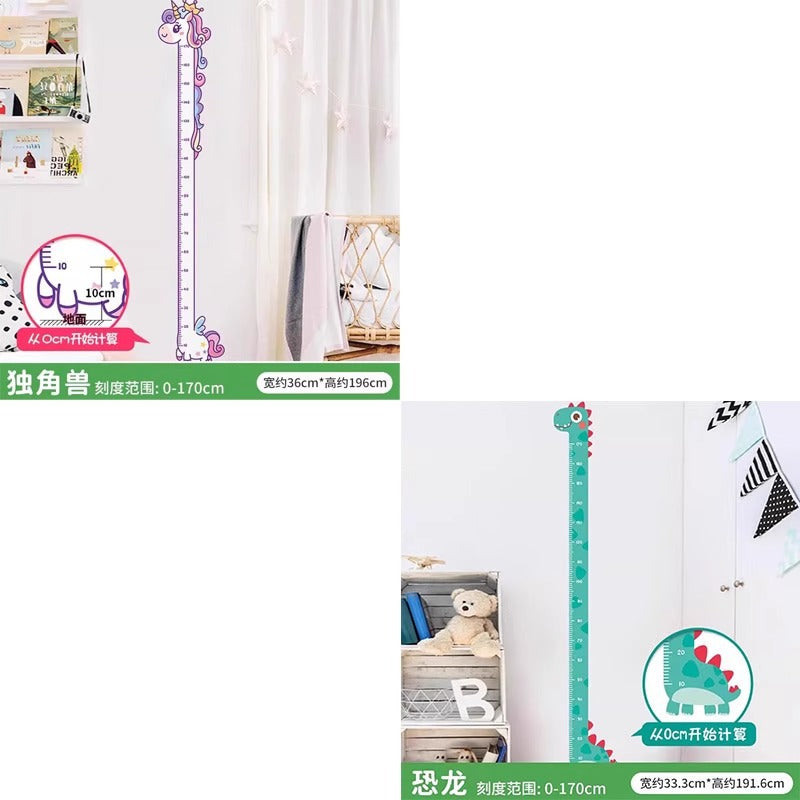 Regla de altura infantil sticker decorativo para pared