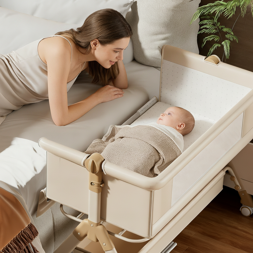 Cuna plegable multifuncional para bebé con mosquitero - 2