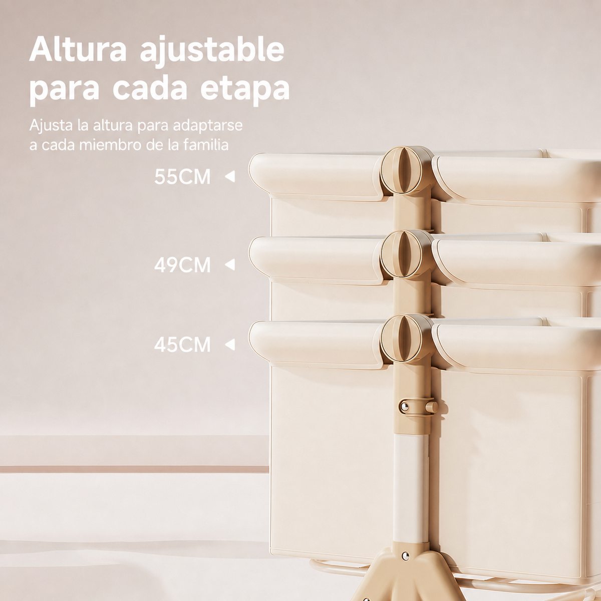 Cuna plegable multifuncional para bebé con mosquitero - 4