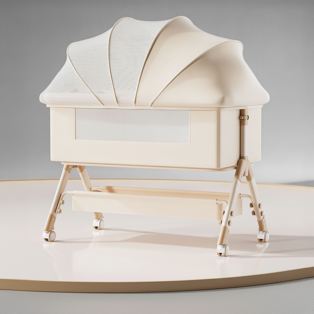 Cuna plegable multifuncional para bebé con mosquitero - 7