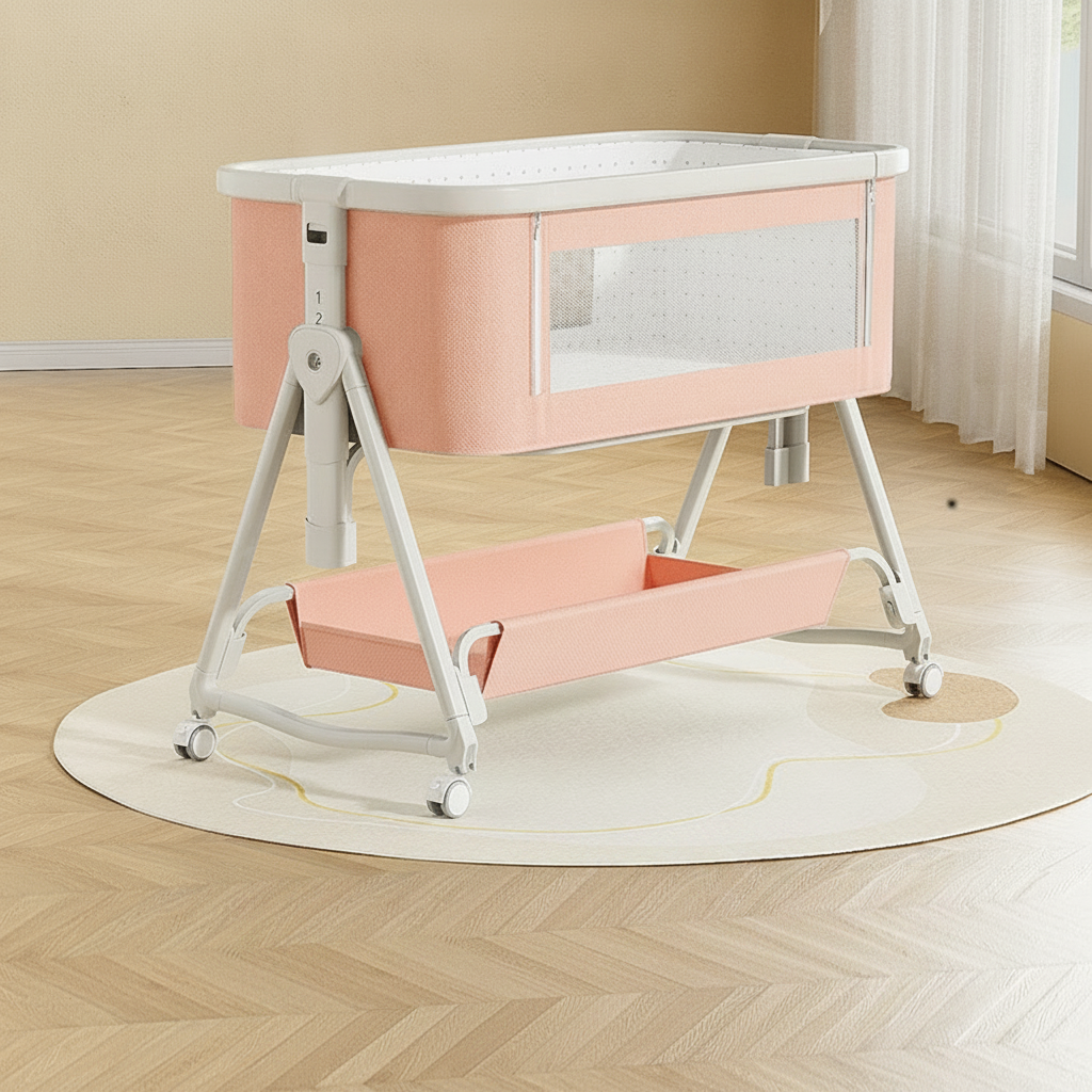 Cuna para bebé plegable y multifuncional con moisés - 8