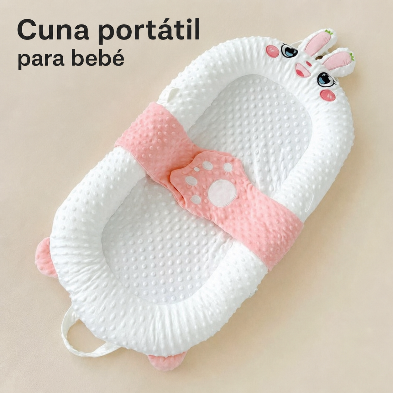 Cuna Portátil para Bebé con Ruedas y Diseño Plegable - 2