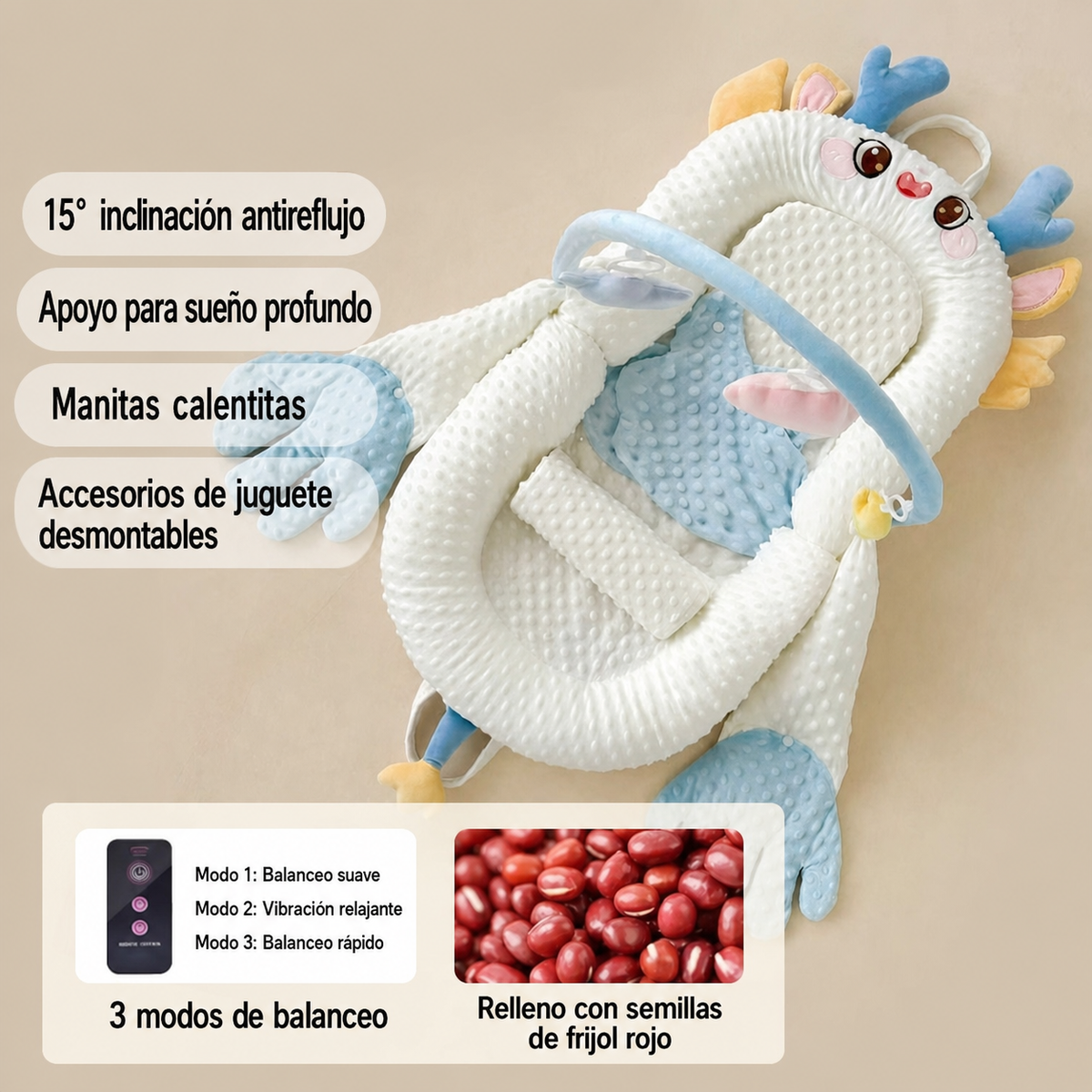 Cuna Portátil para Bebé con Ruedas y Diseño Plegable