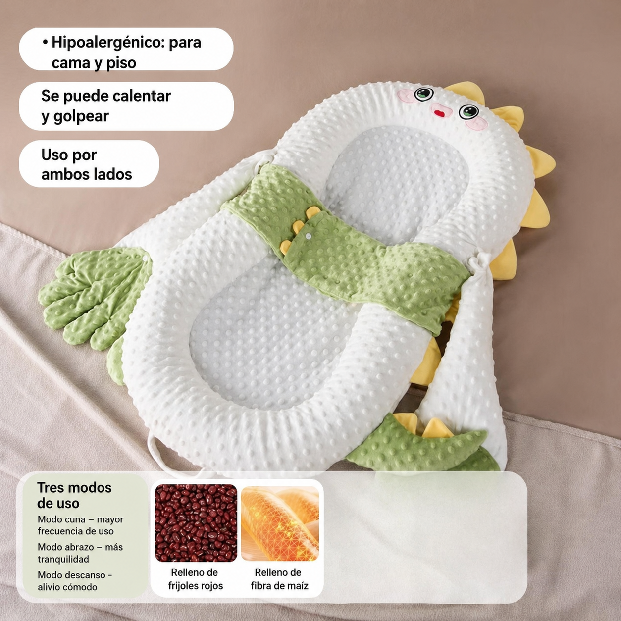 Cuna Portátil para Bebé con Ruedas y Diseño Plegable