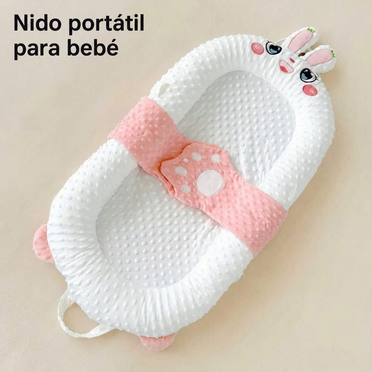 Cuna Portátil para Bebé con Ruedas y Diseño Plegable