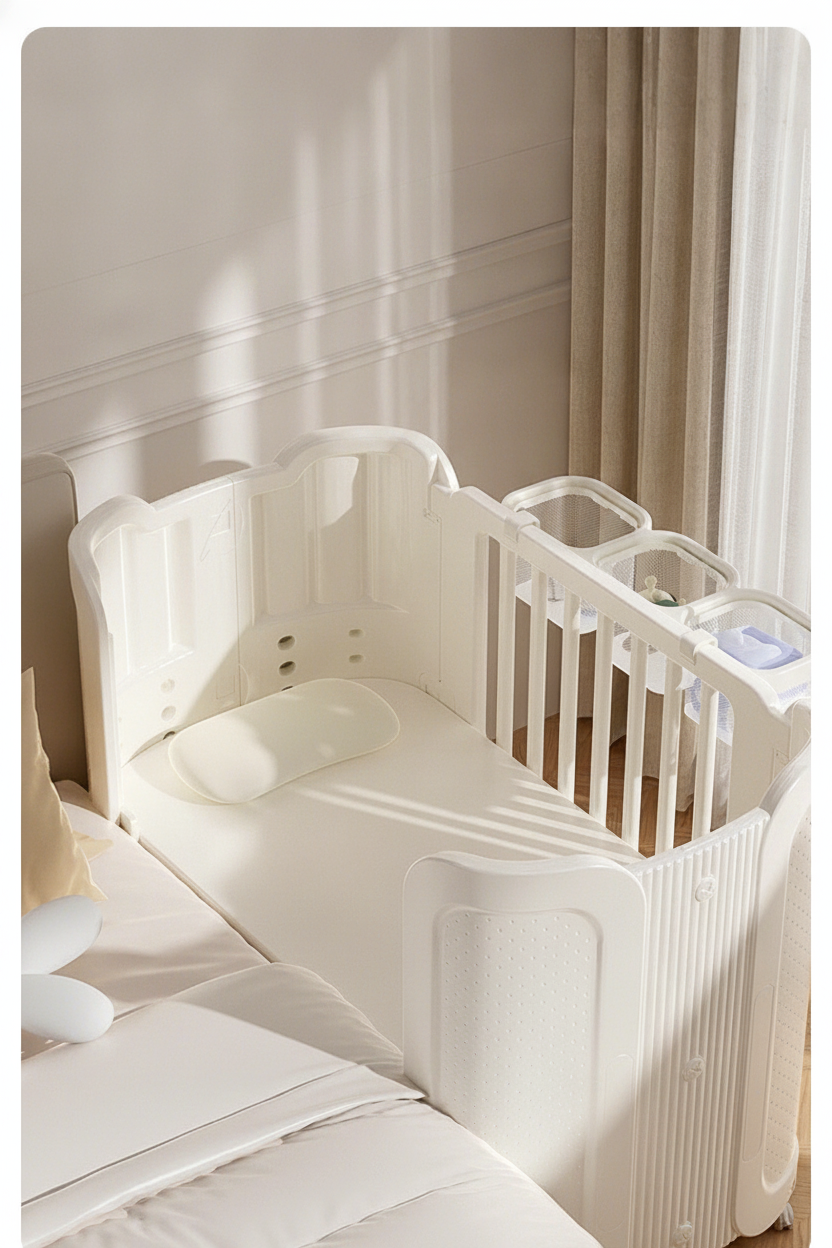 Cuna plegable portátil Baby Pods con ruedas y mosquitero - 12
