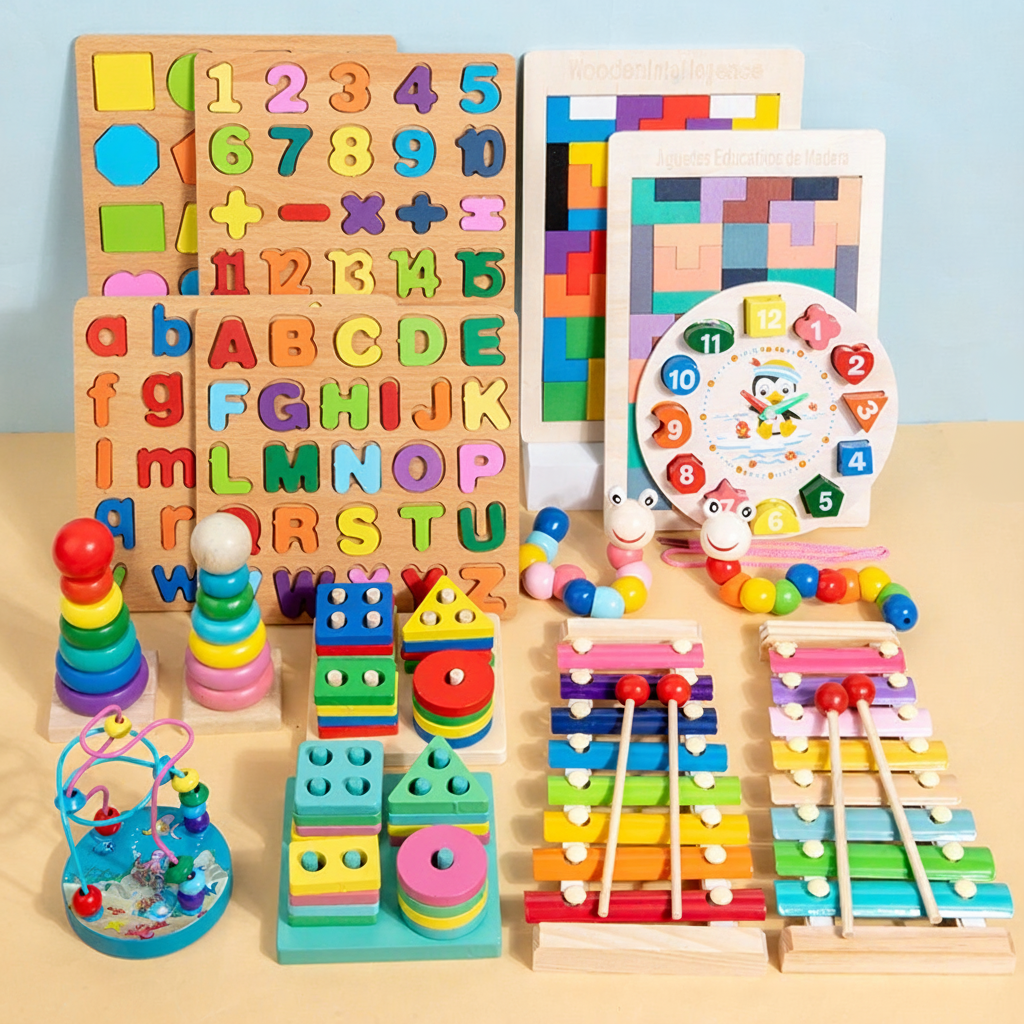 Juguetes de Madera Educativos para Niños 3-6 Años - 1
