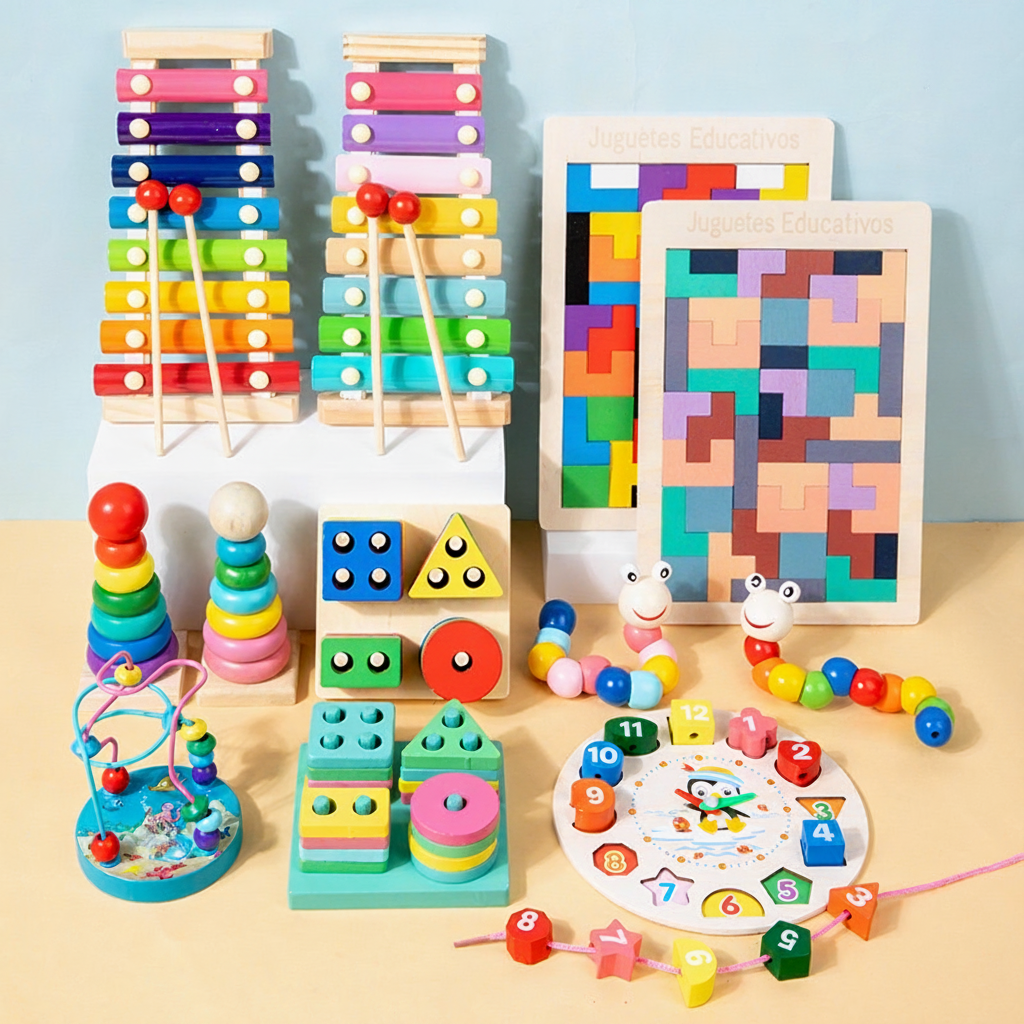Juguetes de Madera Educativos para Niños 3-6 Años - 3
