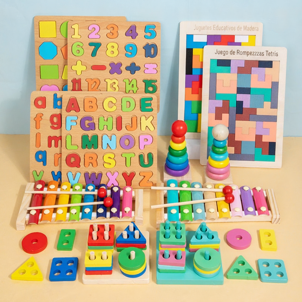 Juguetes de Madera Educativos para Niños 3-6 Años - 4