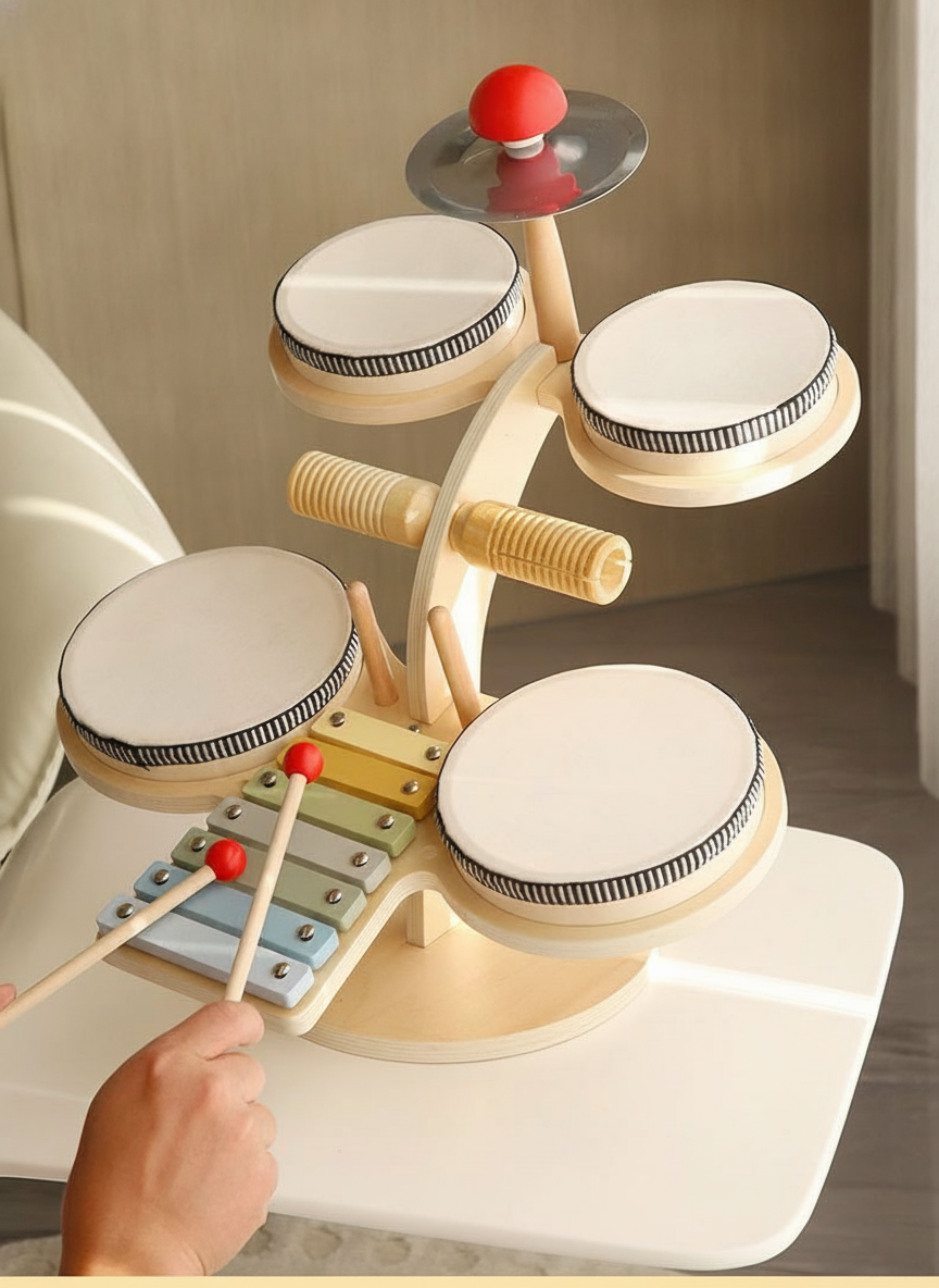 Kit de percusión de madera para niños 4-6 años - 11