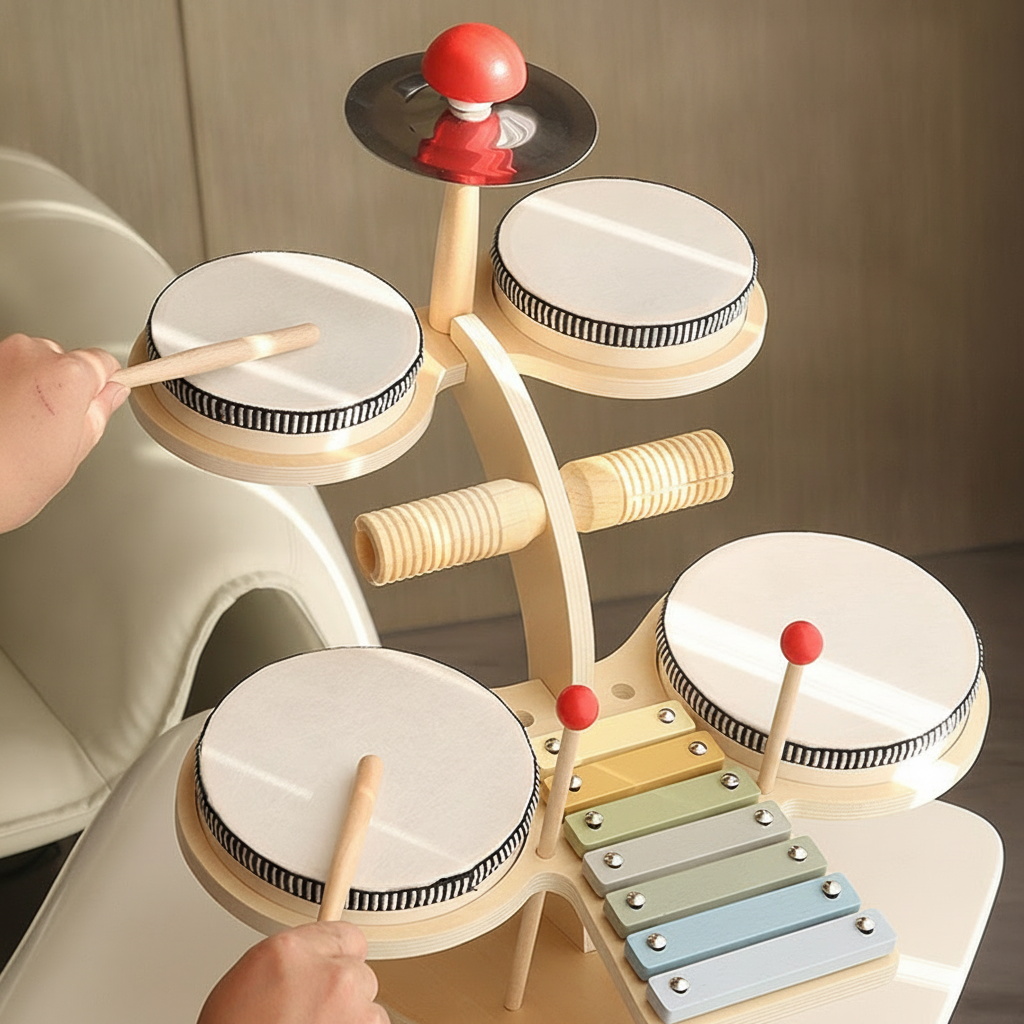 Kit de percusión de madera para niños 4-6 años - 4