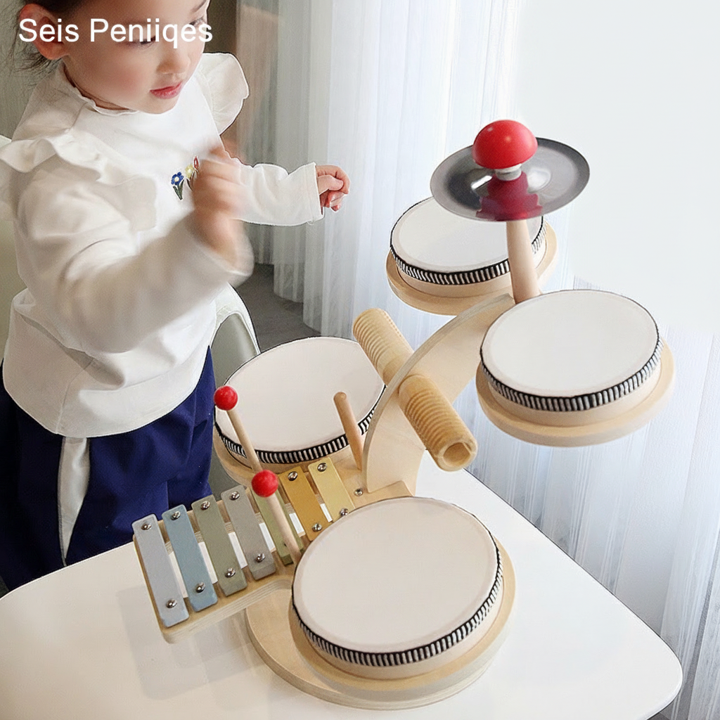 Kit de percusión de madera para niños 4-6 años - 5