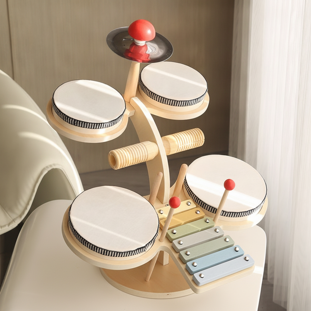 Kit de percusión de madera para niños 4-6 años - 7