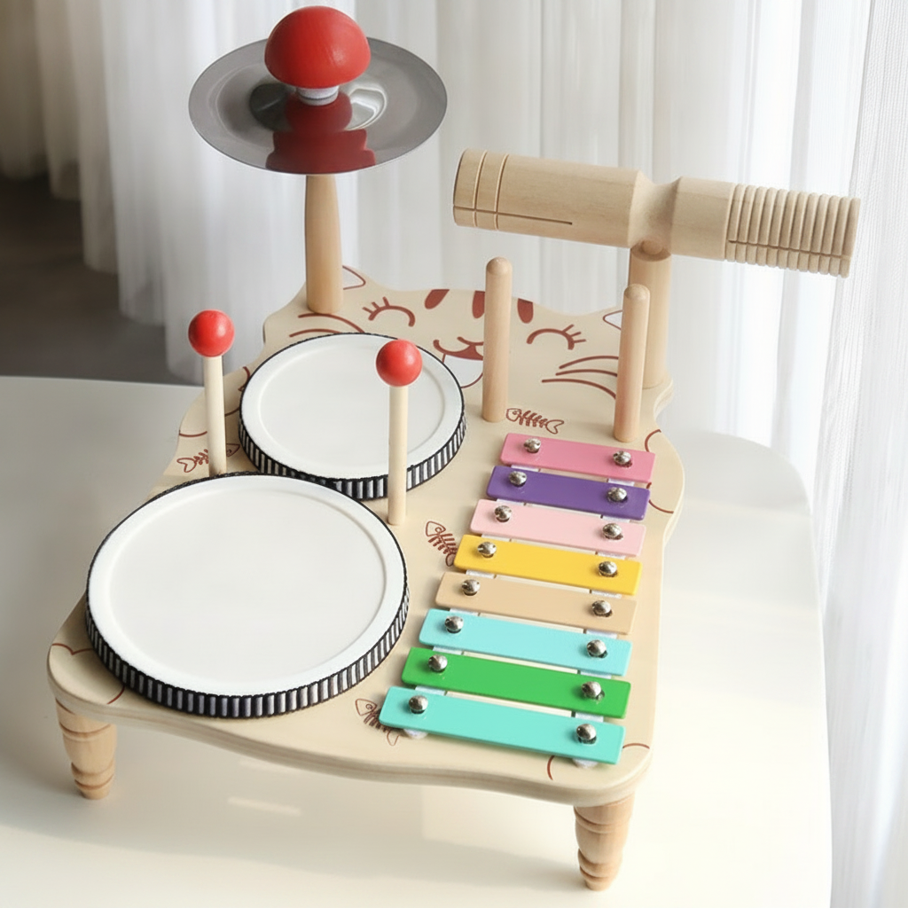 Kit de percusión de madera para niños 4-6 años - 10