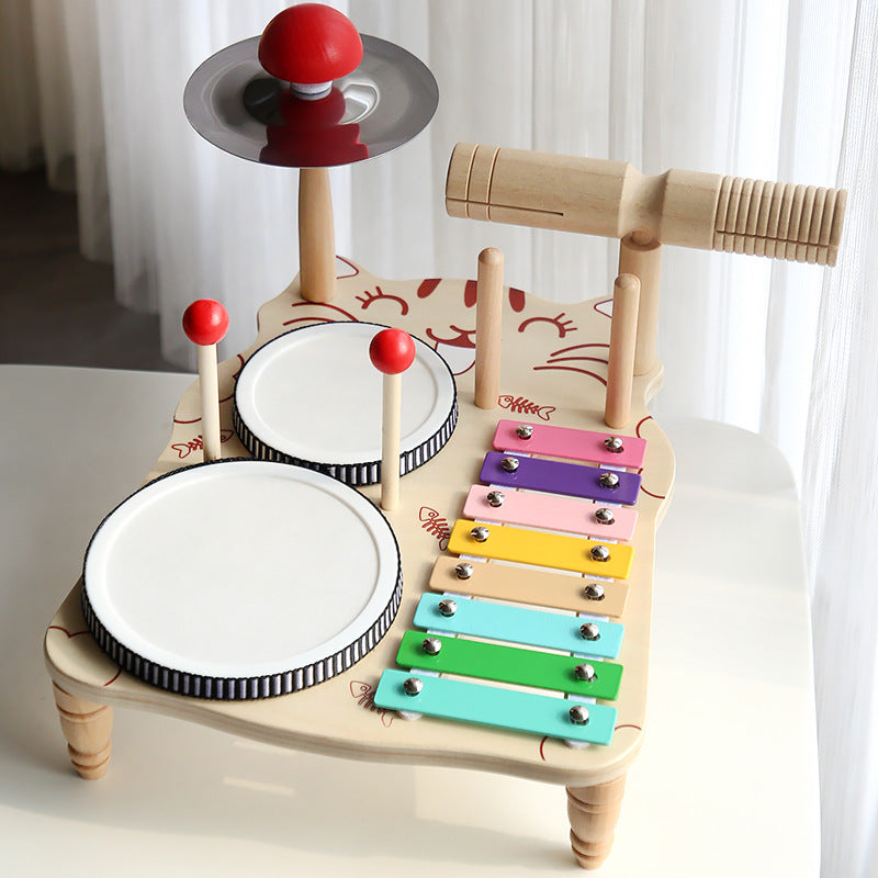 Kit de percusión de madera para niños 4-6 años