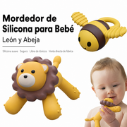 Mordedor de Silicona para Bebé León y Abeja - 1
