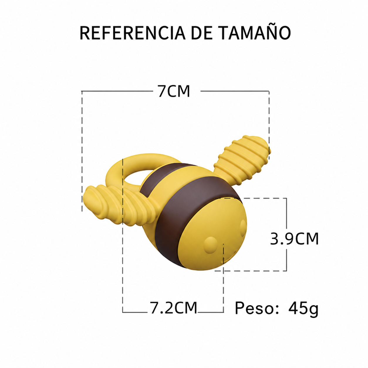 Mordedor de Silicona para Bebé León y Abeja - 11