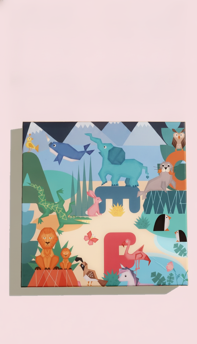 Puzzle de madera letras y números para niños 4-6 años - 10