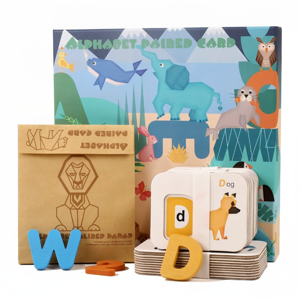Puzzle de madera letras y números para niños 4-6 años - 5