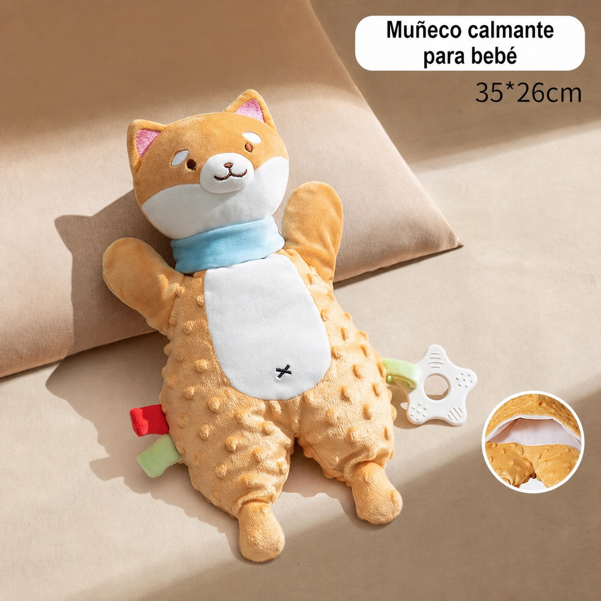 Muñeco de peluche calmante para bebé