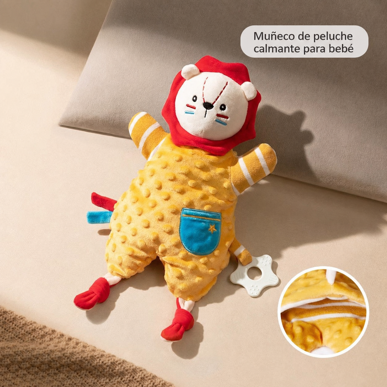 Muñeco de peluche calmante para bebé