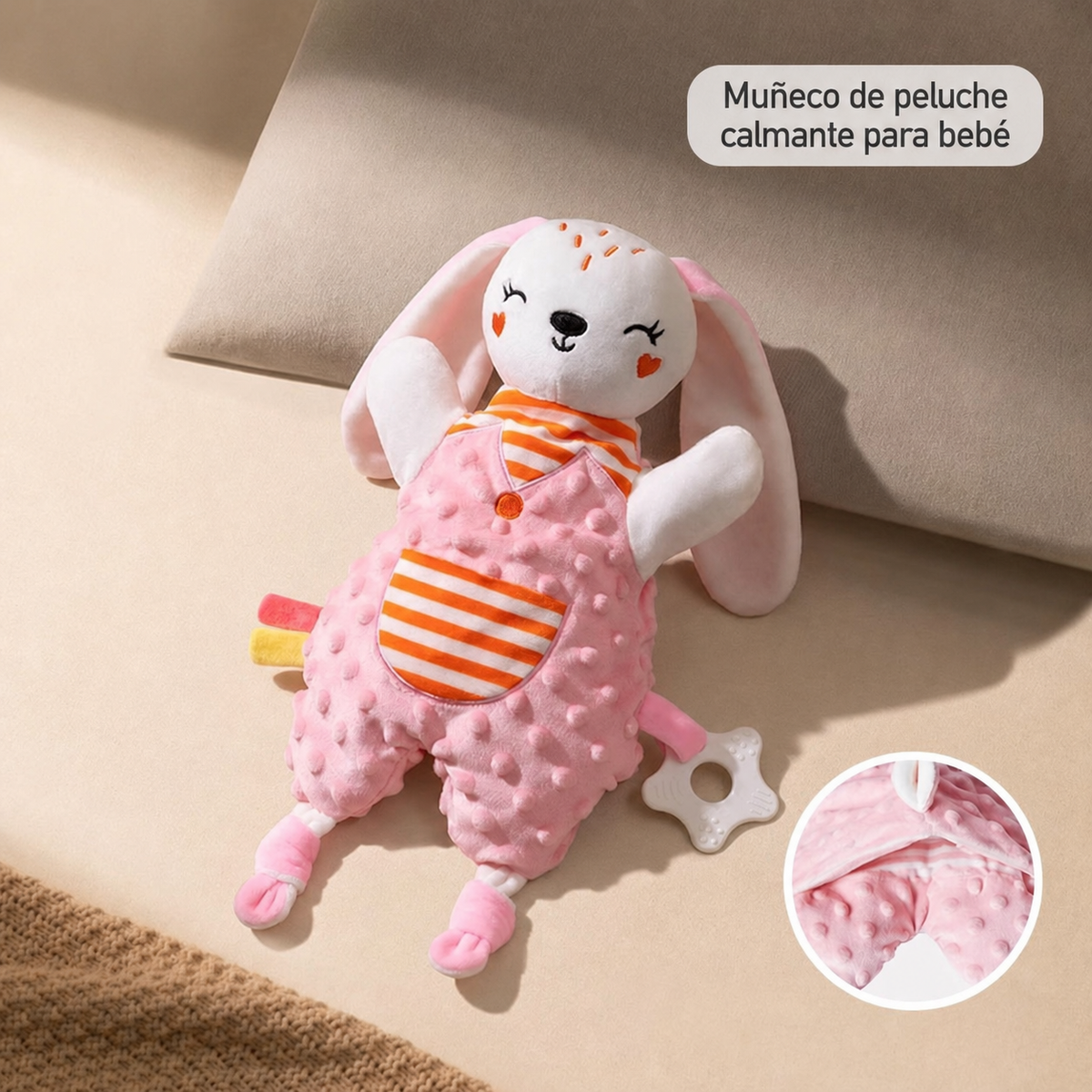 Muñeco de peluche calmante para bebé