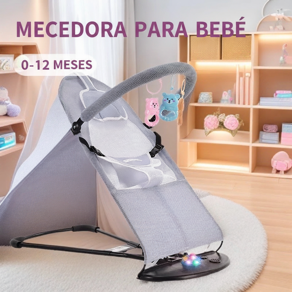 Mecedora Reclinable para Bebé con Cojín Cervical - 1