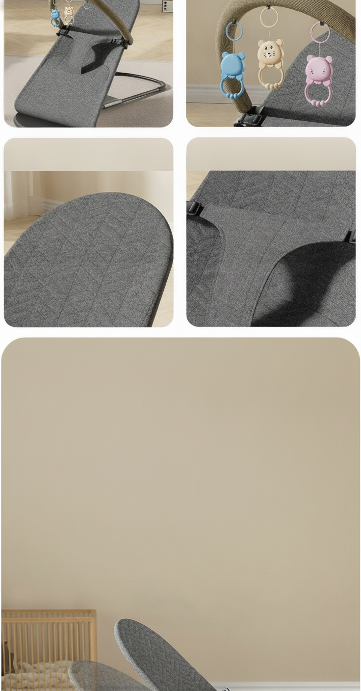 Mecedora Reclinable para Bebé con Cojín Cervical - 13