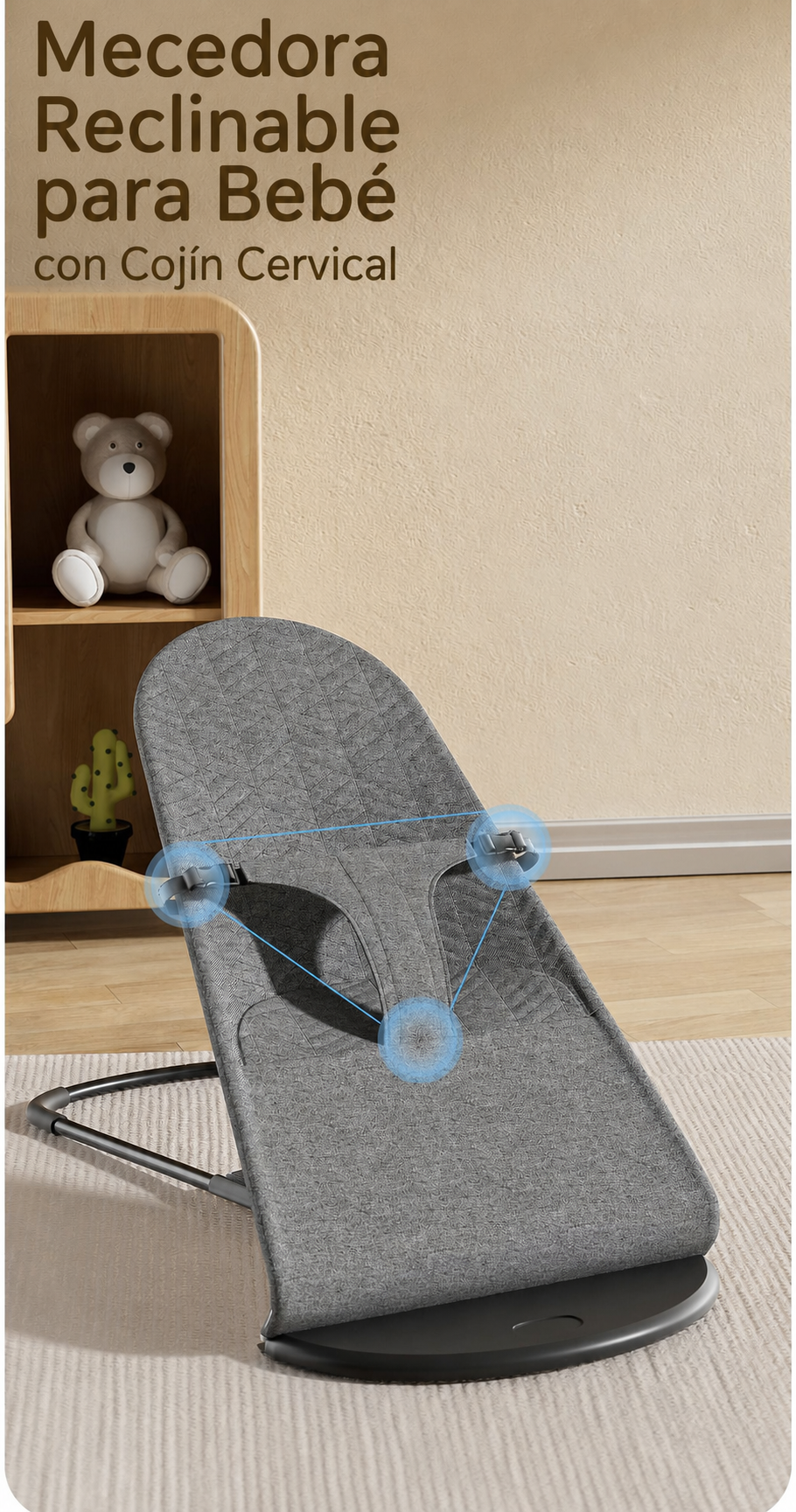 Mecedora Reclinable para Bebé con Cojín Cervical - 15
