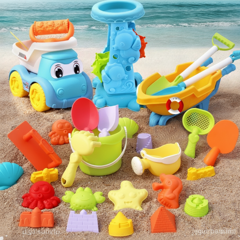 Set de Juguetes de Playa para Niños con Cubeta y Pala - 1