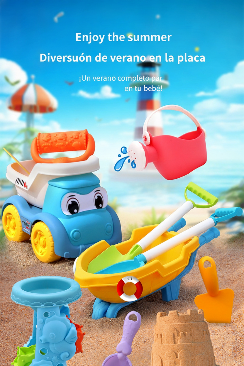 Set de Juguetes de Playa para Niños con Cubeta y Pala - 11