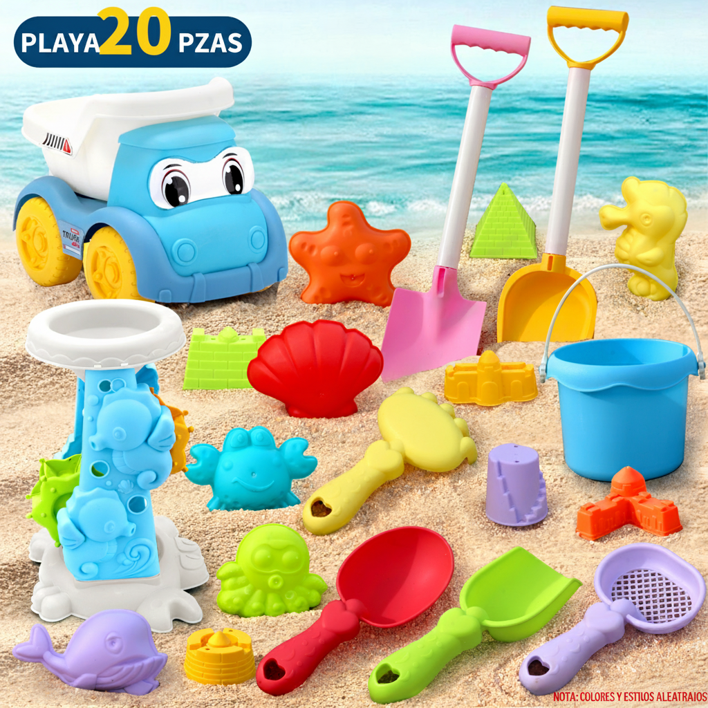 Set de Juguetes de Playa para Niños con Cubeta y Pala - 6