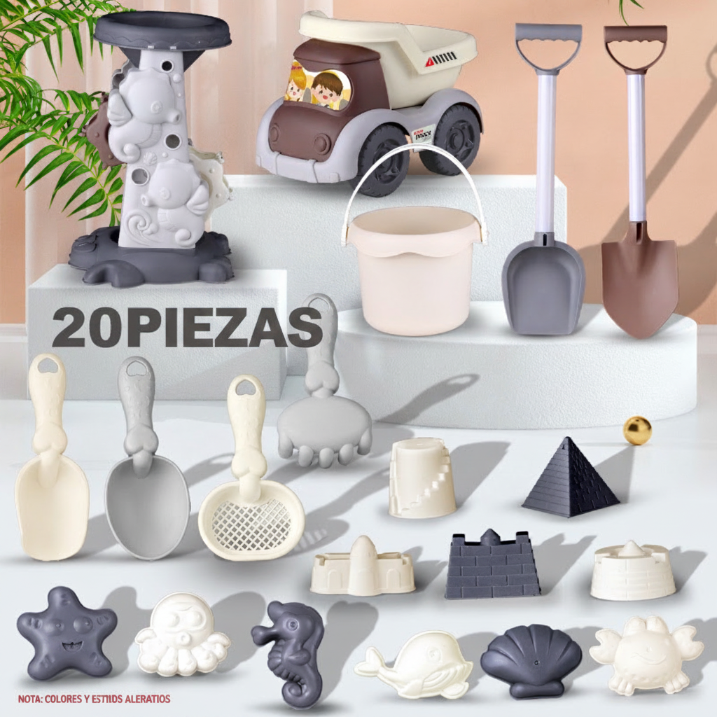 Set de Juguetes de Playa para Niños con Cubeta y Pala - 7