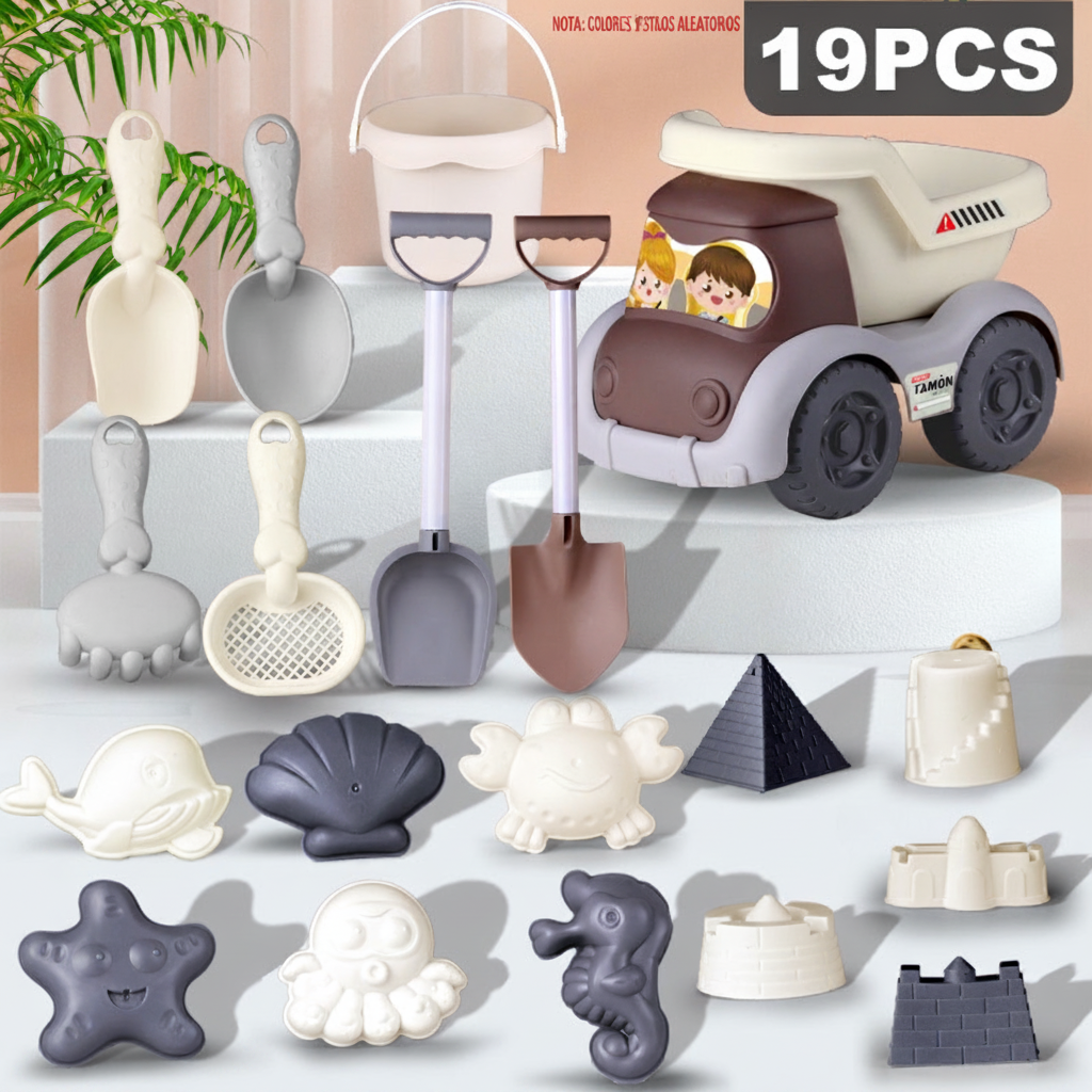 Set de Juguetes de Playa para Niños con Cubeta y Pala