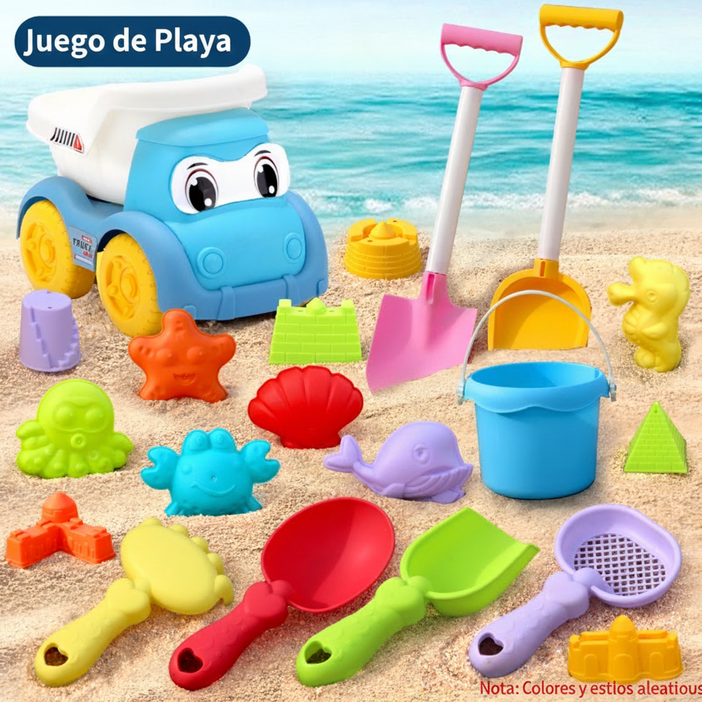 Set de Juguetes de Playa para Niños con Cubeta y Pala