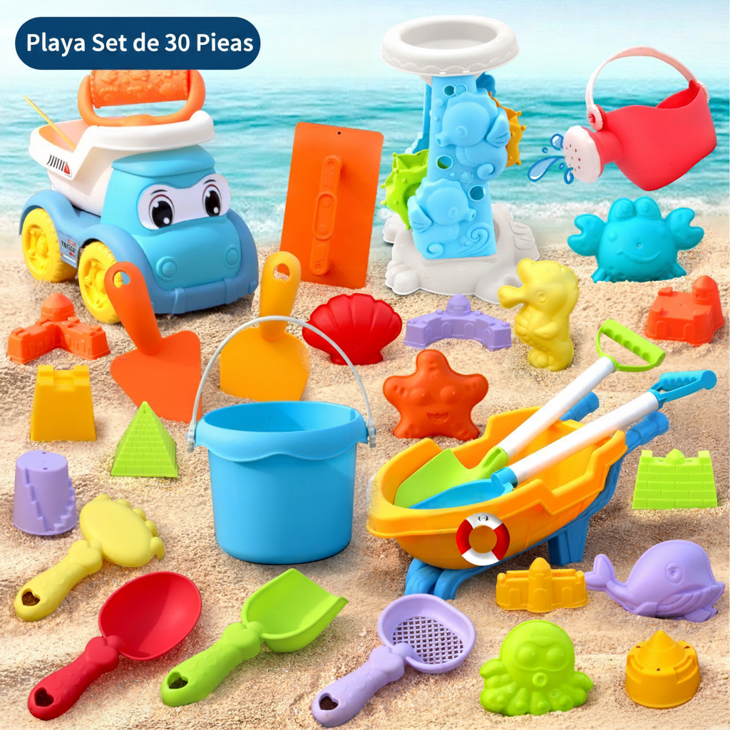 Set de Juguetes de Playa para Niños con Cubeta y Pala