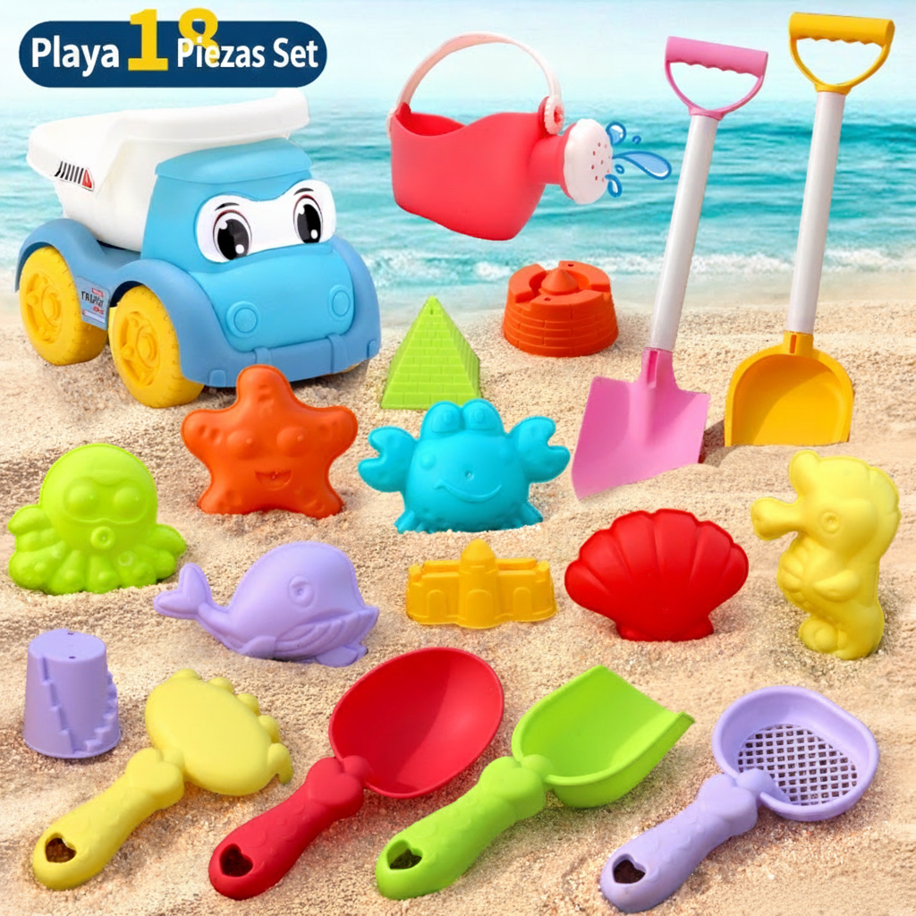 Set de Juguetes de Playa para Niños con Cubeta y Pala
