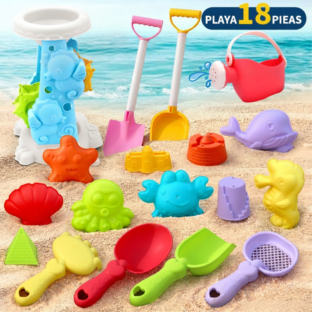 Set de Juguetes de Playa para Niños con Cubeta y Pala