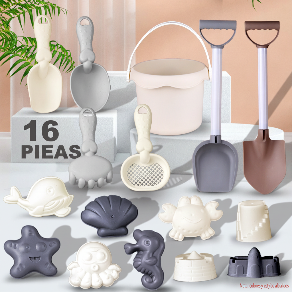 Set de Juguetes de Playa para Niños con Cubeta y Pala